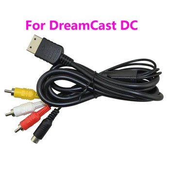 1,8 м S-Клеммный кабель SAV для SEGA для DreamCast DC HDTV S-Video Line S-Клеммный AV-шнур 3RCA S-Аудио-видеокабель