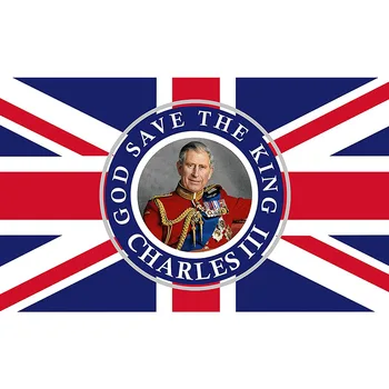 3x5 футов Флаг Содружества Наций Короля Карла III, новинка 2022 года-Королевский флаг Короля Карла III, баннер из полиэстера
