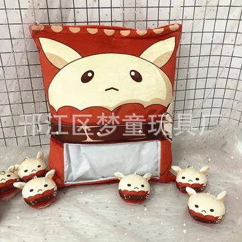 40x50 см Genshin Impact Плюшевая сумка Klee Sparkly Explosion Плюшевая подушка с кроличьим пудингом Милая мягкая кукольная плюшевая подушка