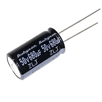 5шт ZLJ Rubycon Электролитический конденсатор 680 МКФ 50V Японский конденсатор 50V680UF 12.5*25 HE высокой частоты