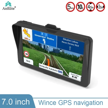 7-дюймовый Автомобильный грузовик GPS Навигация wince 800 * 480P 8GB + 256M автомобиль GPS навигация Новейшая Карта для Южной Америки Европа навигатор