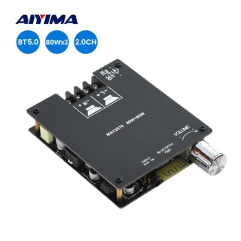 AIYIMA MA12070P Цифровой Bluetooth 5,0 Плата Усилителя Мощности 2,0 Усилитель Стереозвука 80Wx2 Amplificador Динамик Домашний Аудио Усилитель