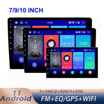 Android 7 9 10 13-дюймовый Автомобильный Мультимедийный видеоплеер 2DIN Стерео радио GPS для автоаксессуаров Tesla Style Nissan Hyundai Kia
