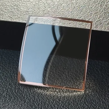AR-11067 Хрустальное минеральное стекло для Arma Square Watch Glass Прозрачное стекло с отделкой из розового золота Детали для часов
