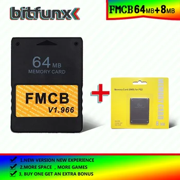 Bitfunx PS2 Бесплатная карта памяти McBoot FMCB 64 МБ версии V1.966, новая версия и новые функции, а также пакет карт памяти объемом 8/16/32/128 МБ