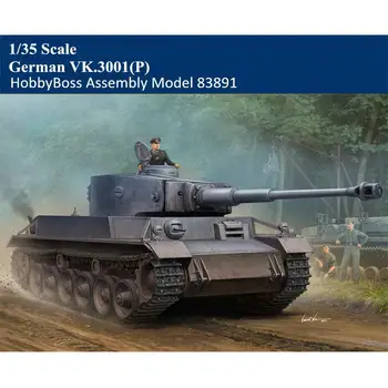 HobbyBoss 1/35 83891 Немецкий комплект военной пластиковой сборки танка VK.3001 (P)