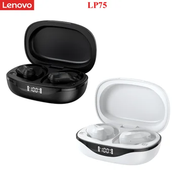 Lenovo LP75 Спортивные Bluetooth-наушники, микрофоны, беспроводные наушники Bluetooth 5.3, стереонаушники Hi-Fi для iPhone Android смартфон