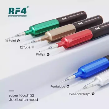 RF4 RF-SD10 Набор магнитных прецизионных отверток из сверхтвердой стали S2 для разборки и ремонта мобильных телефонов iPhone/Android