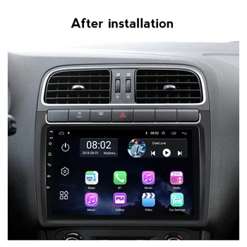 TomoStrong QLED 8 CORE GPS Android 11 Для Volkswagen VW Polo Седан 2008-2015 Автомобильный Радио Мультимедийный Видеоплеер Wifi Без 2din DVD