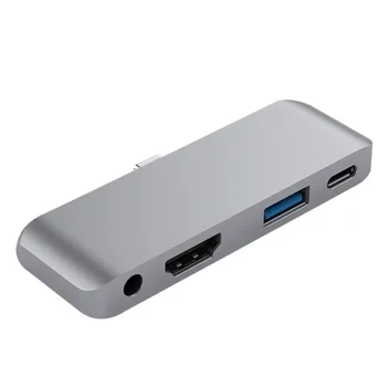 Type C-HDMI-совместимый Адаптер USB C 3.0 2.0 Aux Для iPad Pro, MacBook Samsung S20 Dex, Xiaomi 10 TV, Монитор PS5