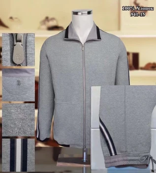 Zanebono мужской пуловер свитер 2022 Тонкий Новый деловой модный Повседневный Удобный высококачественный джентльменский размер M ~ XXL
