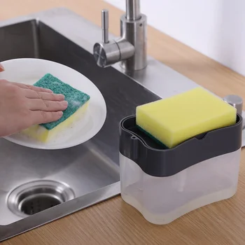 Автоматический дозатор мыла Бутылка для жидкого мыла Кухонная губка дозатор мыла кухонная губка дозатор ручной губки для мыла