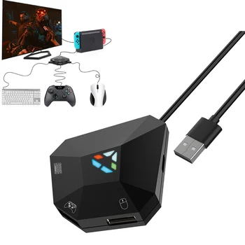 Адаптер-конвертер клавиатуры и мыши для Nintendo Switch PS4, Xbox One, PS3, Xbox 360 Nintendo Switch Поддерживает Обновление программы