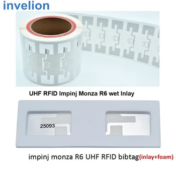 Гоночная Система Синхронизации Транспондера UHF RFID-Наклейка Bib-tag С Пенопластовым Чипом Impinj Monza R6 С Высокочувствительным Серийным Номером
