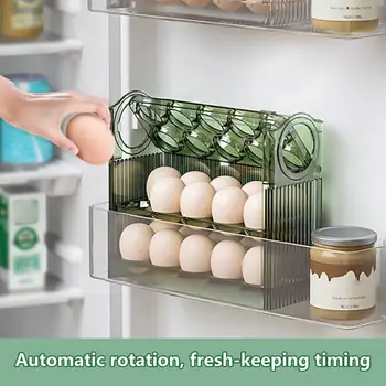 Держатель для яиц Экологически Чистый Стеллаж для яиц Органайзер для холодильника Большой емкости Контейнер для хранения яиц на дверце холодильника