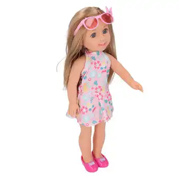 Детская виниловая кукла Забавный подарок на День Рождения Украшение дома Стильная кукла для девочки на праздничную вечеринку