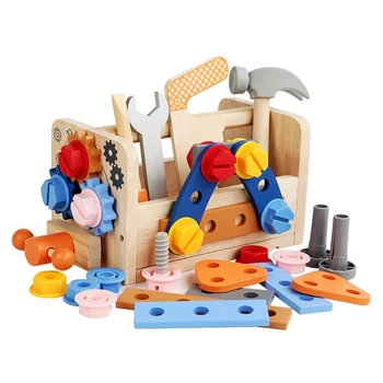 Детские игрушки для ремонта плотников, деревянные наборы инструментов, игровой набор для координации рук и глаз