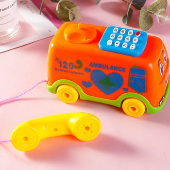 Детский реалистичный телефон, обучающий набор игрушек для детей старше 1 года, набор клавиатуры, улучшающий интеллект, игрушки