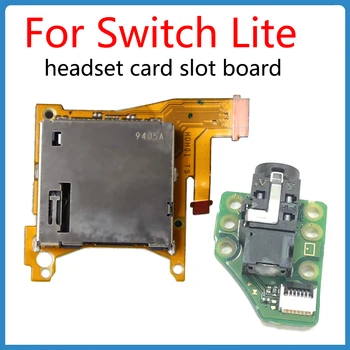Для Switch Lite Слот для карты памяти гарнитуры Плата для наушников Nintendo Switch Lite Слот для игровой карты Наушники Небольшая плата Аксессуары для ремонта
