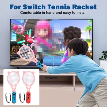 Для Switch Sports Комплект для Nintendo Switch OLED Спортивная игра Joycons 10 в 1 Комплект с Ремнями контроллера, Аксессуарами для Танцевальной Ракетки на запястье