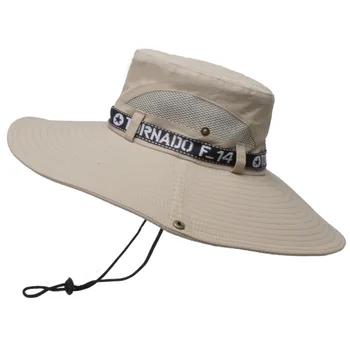 Дышащие Рыбацкие кепки с длинными широкими полями, панама для женщин и мужчин, Летние солнцезащитные шляпы с защитой от ультрафиолета, мужская Походная кепка для рыбалки на открытом воздухе