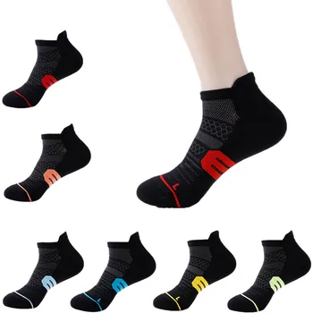 Женские носки для бега на открытом воздухе, мужские хлопчатобумажные носки, дышащие носки для велоспорта, носки для езды на велосипеде, баскетбола, футбола 