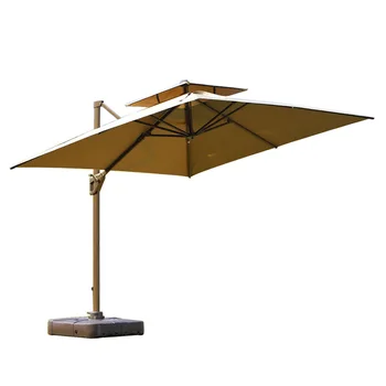 Зонт открытый зонт во дворе солнцезащитный зонт большая открытая стойка балконный зонт большая терраса садовый римский зонт