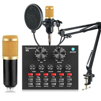 Караоке-микрофон BM 800 студийный конденсаторный микрофон BM800 mikrofon mic bm-800 для KTV Radio Braodcasting, компьютера для записи пения