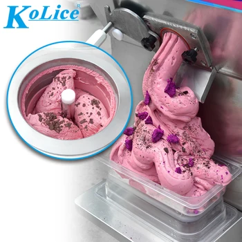 Коммерческая вертикальная машина для приготовления твердого фруктового мороженого Kolice, морозильная камера для порционного мороженого, машина для приготовления сорбетто с реверсивным двигателем