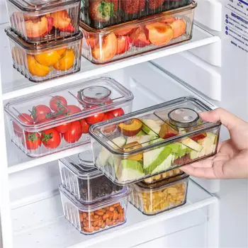 Коробка для хранения свежих продуктов, Многоцветная Бытовая Кухонная Коробка для хранения фруктов, Коробка для хранения продуктов, Удобный Pp + ps