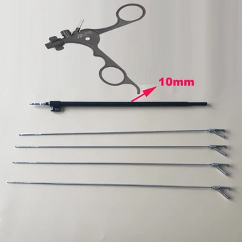 лапароскопический инструмент 10 мм, Большие щипцы, Лапароскопический захват для когтей, изолированный стержень с ручкой T02