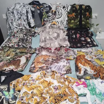 Летняя рубашка WACKO MARIA с рисунком дракона и тигра, топы с короткими рукавами, повседневный кардиган, гавайские рубашки для мужчин и женщин