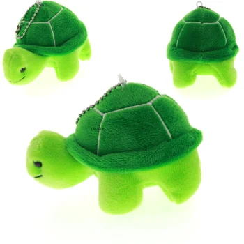 Маленькая плюшевая игрушка-черепаха-брелок, кукла с плюшевыми аксессуарами-животными