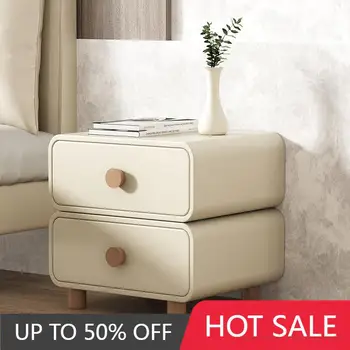Маленькие простые ящики прикроватной тумбочки из дерева в итальянском стиле, современный дизайн прикроватной тумбочки Для хранения мебели для спальни