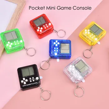 Мини Портативная игровая консоль в стиле ретро, брелок для ключей, встроенные 26 классических игр, батарея в комплекте