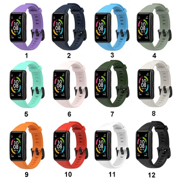 Мягкий силиконовый красочный ремешок для Huawei Honor Band 6, смарт-часы, сменный спортивный браслет, ремешок для honor band6, ремешок