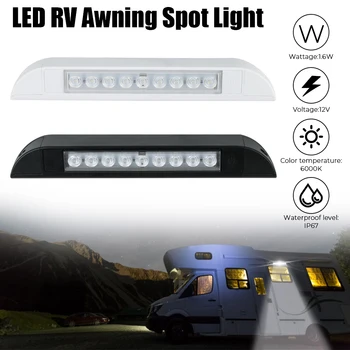 Наружный фонарь для кемпинга Light Bar 12V LED Тент Точечный светильник RV Yacht Внутренний потолочный светильник 6000K для RV Caravan Внутренние настенные светильники