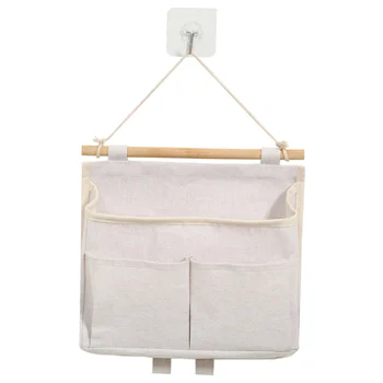 Настенное крепление подвесных сумок для хранения белья Органайзер с липким крючком для кухни Спальни офиса