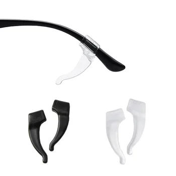 новые 10 пар силиконовых противоскользящих держателей для очков, Аксессуары, Белые/ черные ушные крючки, спортивные очки, затычки для виска
