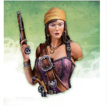 Новый В разобранном виде 1/12 Мэри девушка-пират с 2 правыми руками бюст Комплект Из смолы DIY Игрушки Неокрашенная модель из смолы