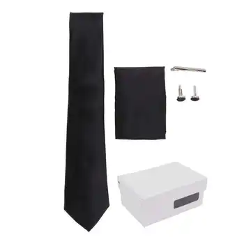 Однотонные галстуки в клетку, набор из 6 предметов, мужской галстук для конференций, свадеб, бизнеса