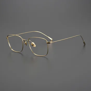 Оправа для очков для чтения при пресбиопии из чистого титана, Винтажные Мужские Оптические очки с защитой от царапин, Рецептурные Сверхлегкие Очки Для женщин