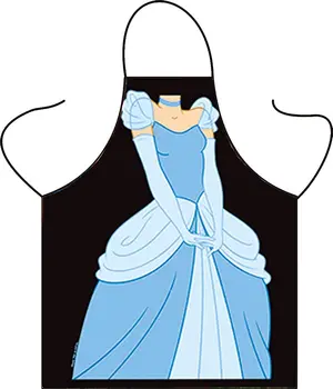 Персонаж принцессы, Фартук Золушки-Черный Мультяшный Милый фартук для девочки, женщины, шеф-повар кухни, фартук для барбекю, Креативная вечеринка