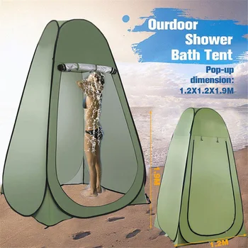 Портативная Палатка для кемпинга на открытом воздухе, Палатка для душа, Простая крышка для ванны, Палатка для Переодевания, Мобильный Туалет, Палатка для Рыбалки, фотографии