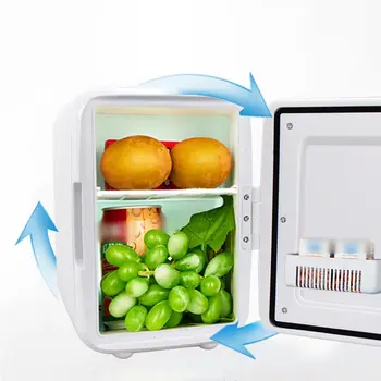 Портативный Домашний автомобильный холодильник 12V 4L Малошумные автомобильные мини-холодильники с морозильной камерой, Охлаждающий Нагревательный бокс, Холодильник