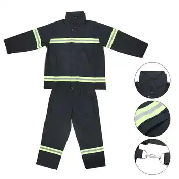 Противопожарное оборудование Огнестойкая Жаропрочная защитная одежда для пожарных Светоотражающее пальто Брюки Огнестойкая одежда