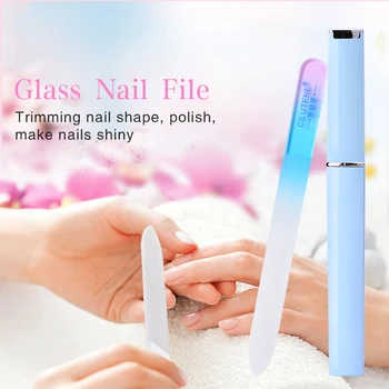 Профессиональная пилочка для ногтей, прочный инструмент для маникюра из хрустального стекла, пилочка для ногтей, профессиональные инструменты для полировки ногтей