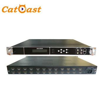Прямая трансляция 24 в 1 HD H.264 в ASI IP по протоколу UDP RTP HD MI кодировщик для кабельного телевидения, транслирующего IPTV