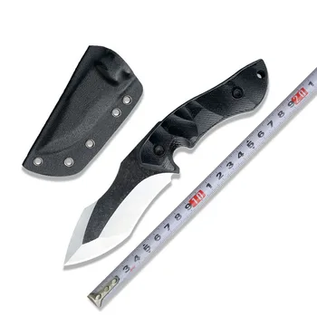 Прямой нож из нержавеющей стали 440, нож для выживания на открытом воздухе, коллекция ручной клади, тактический нож, нескладной нож с рукояткой G10