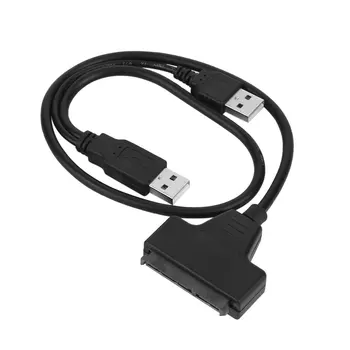 Разъем USB 2.0 к 22-контактному кабелю-адаптеру SATA 7 + 15P для 2,5-ДЮЙМОВОГО SSD/жесткого диска со скоростью передачи данных до 480 Мбит/с
